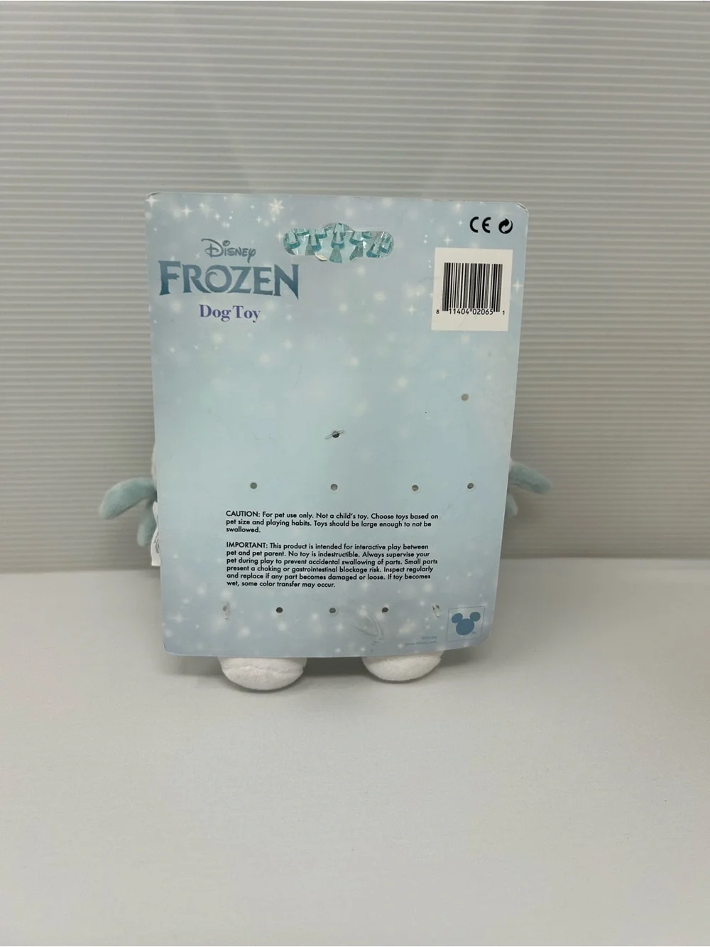 Disney Frozen Marshmallow The Snow Ice Monster w/Squeaker 9” Plush Dog Toy NEW